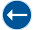 D1 - Dirección Obligatoria señal de tráfico