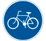 D4 - Carril bici obligatorio señal de tráfico