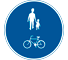 D6 - Vía Compartida para Peatones y Ciclistas señal de tráfico
