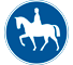 D8 - Pflichtreitweg Verkehrsschild