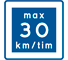 E11 - Velocidad Mínima Recomendada señal de tráfico