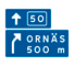 F4 - Panneau routier Panneau d'annonce de sortie