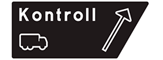 P6 - Kontroll (Inspektionsområde) vägmärke