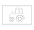 S6 - Traktor und Motorgerät Klasse II Verkehrsschild