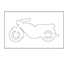 S7 - Motorrad (Zweirad) und Kleinkraftrad Klasse I (ohne Beiwagen) Verkehrsschild