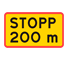T3 - Entfernung bis zur Wartepflicht Verkehrsschild