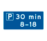 T7 - Sonderregeln für Halten und Parken Verkehrsschild