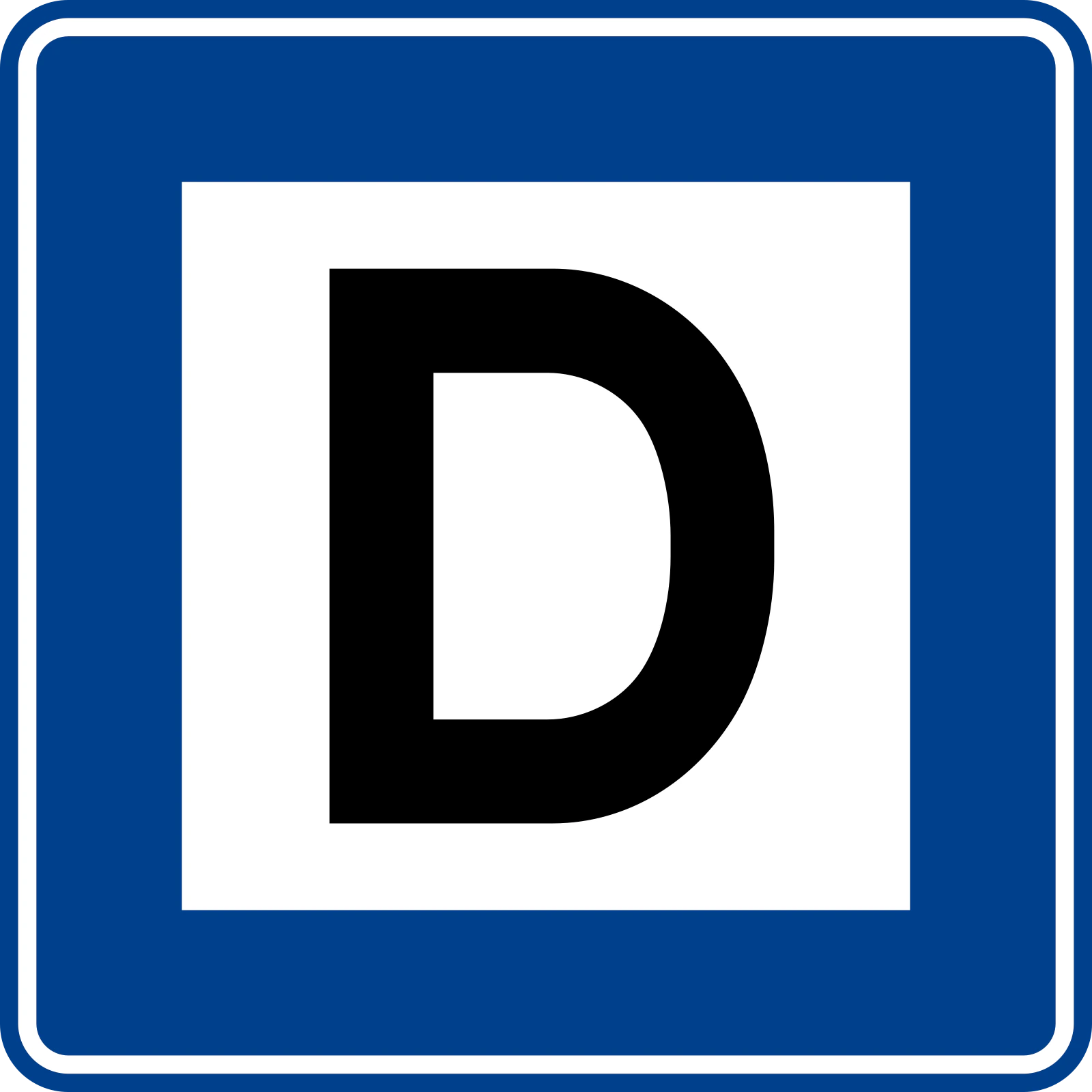 B-22 - Przystanek autobusowy znak drogowy