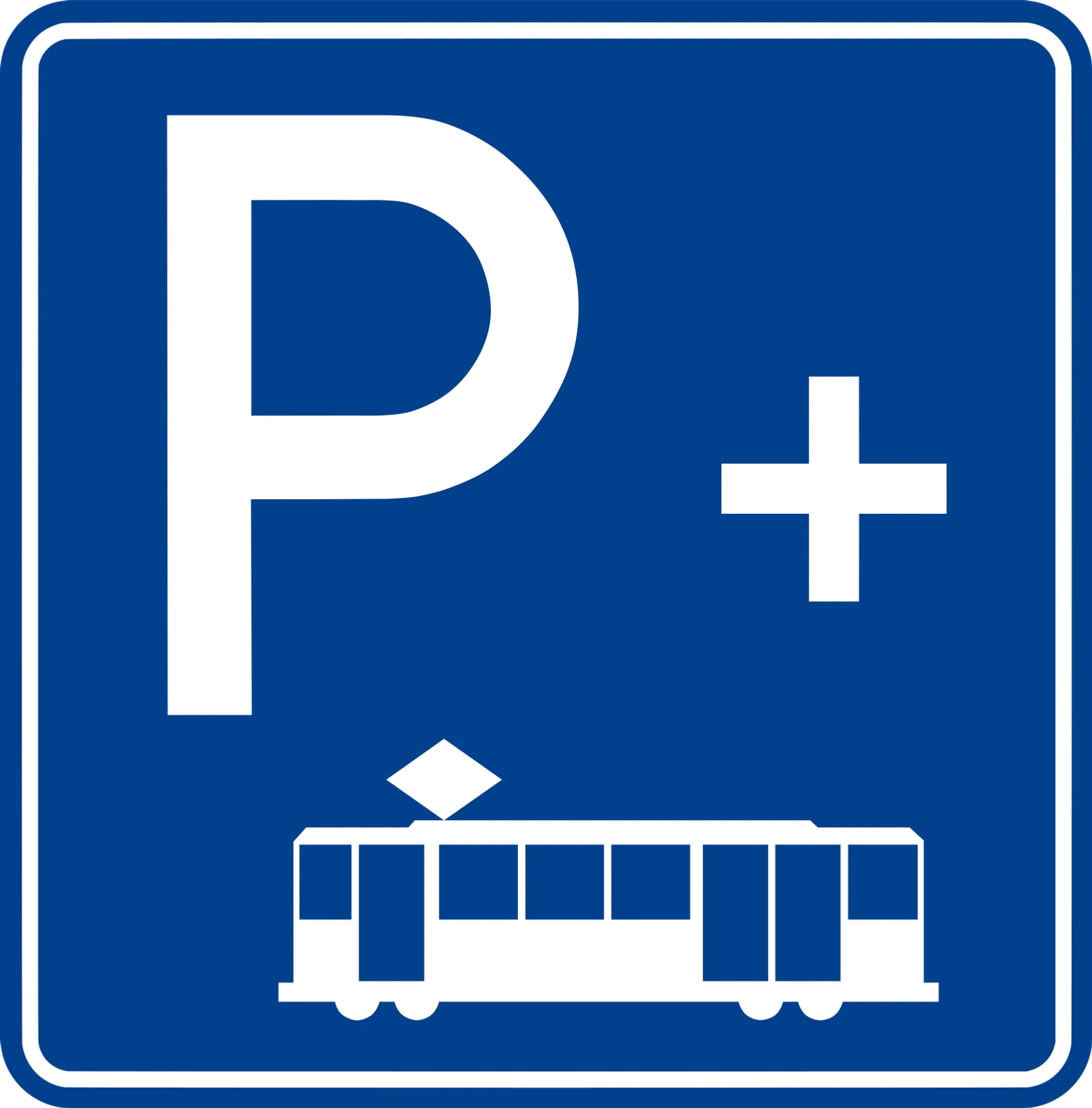 P-3H - Parkuj i jedź (Tramwaj) znak drogowy
