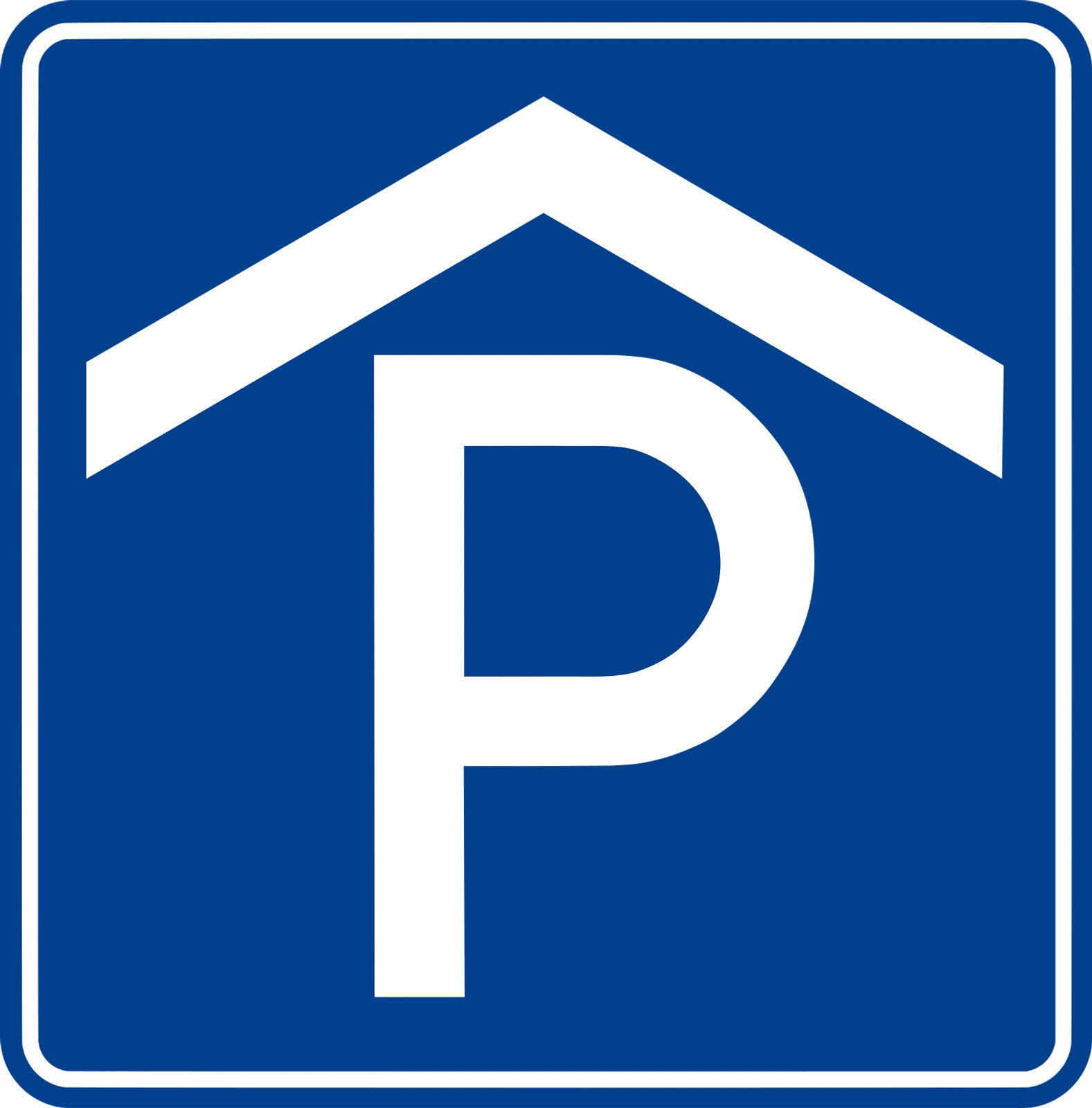 P-3F - Parking garaż znak drogowy