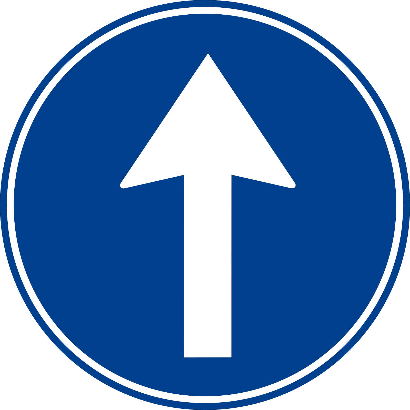 TT-35C - Jedź prosto znak drogowy