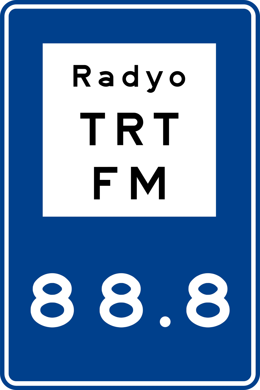 B-43 - Informacja radiowa o ruchu drogowym znak drogowy