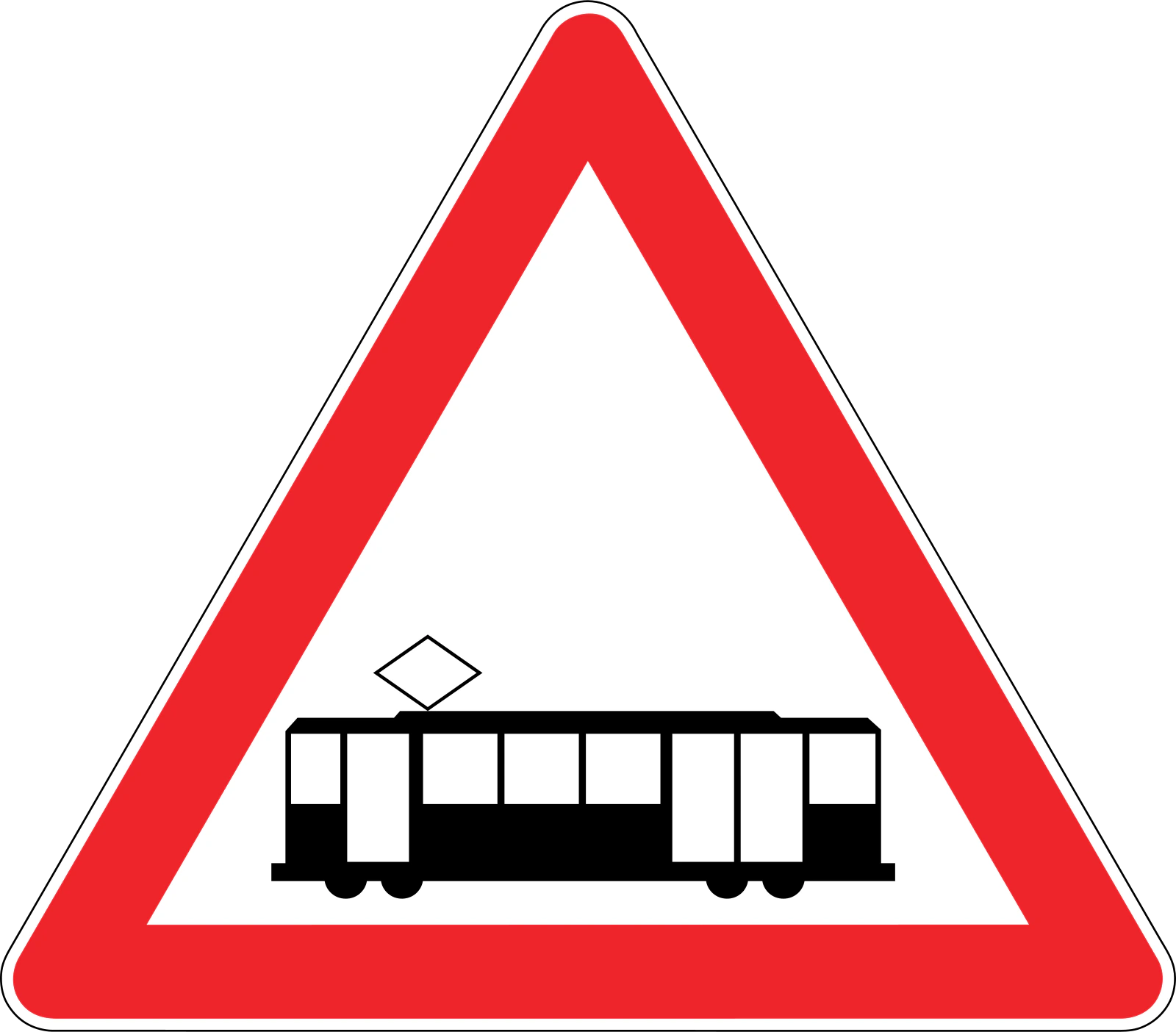 T-39 - Przejazd tramwajowy znak drogowy