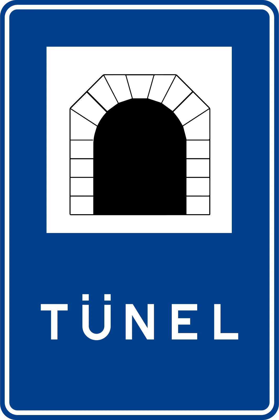 B-49 - Tunel znak drogowy
