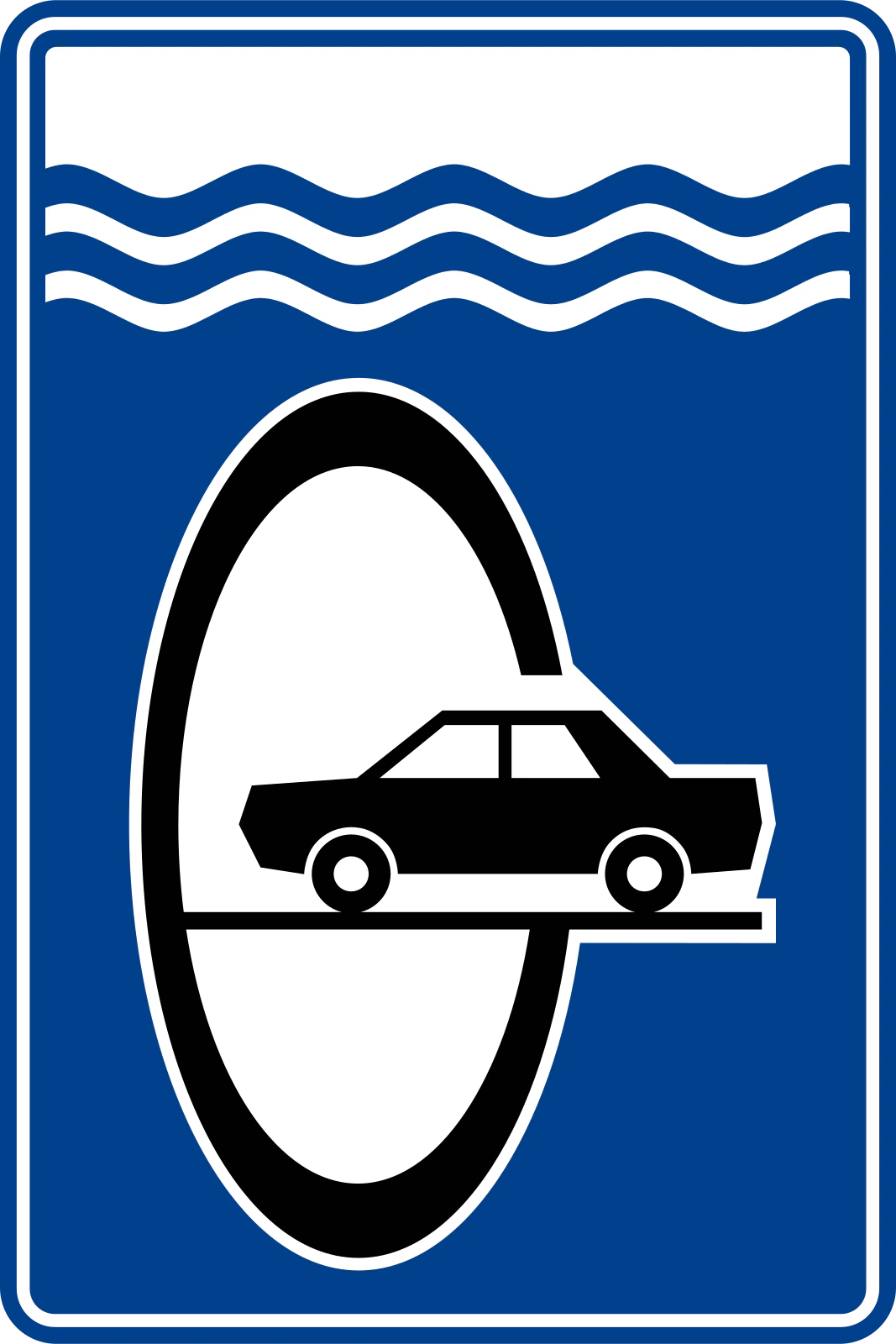 B-49B - Tunel podwodny znak drogowy