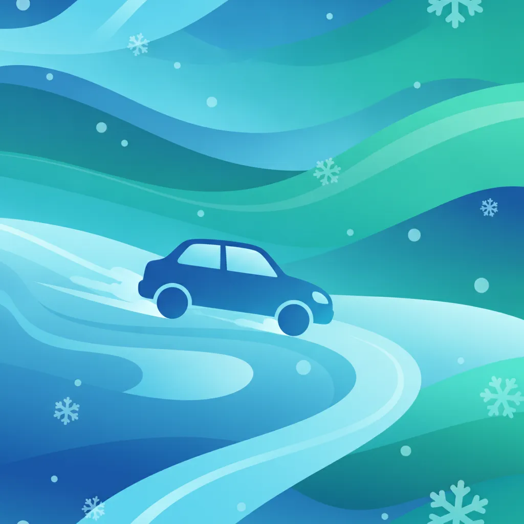 Illustration for the theory topic Slippery Roads & Control