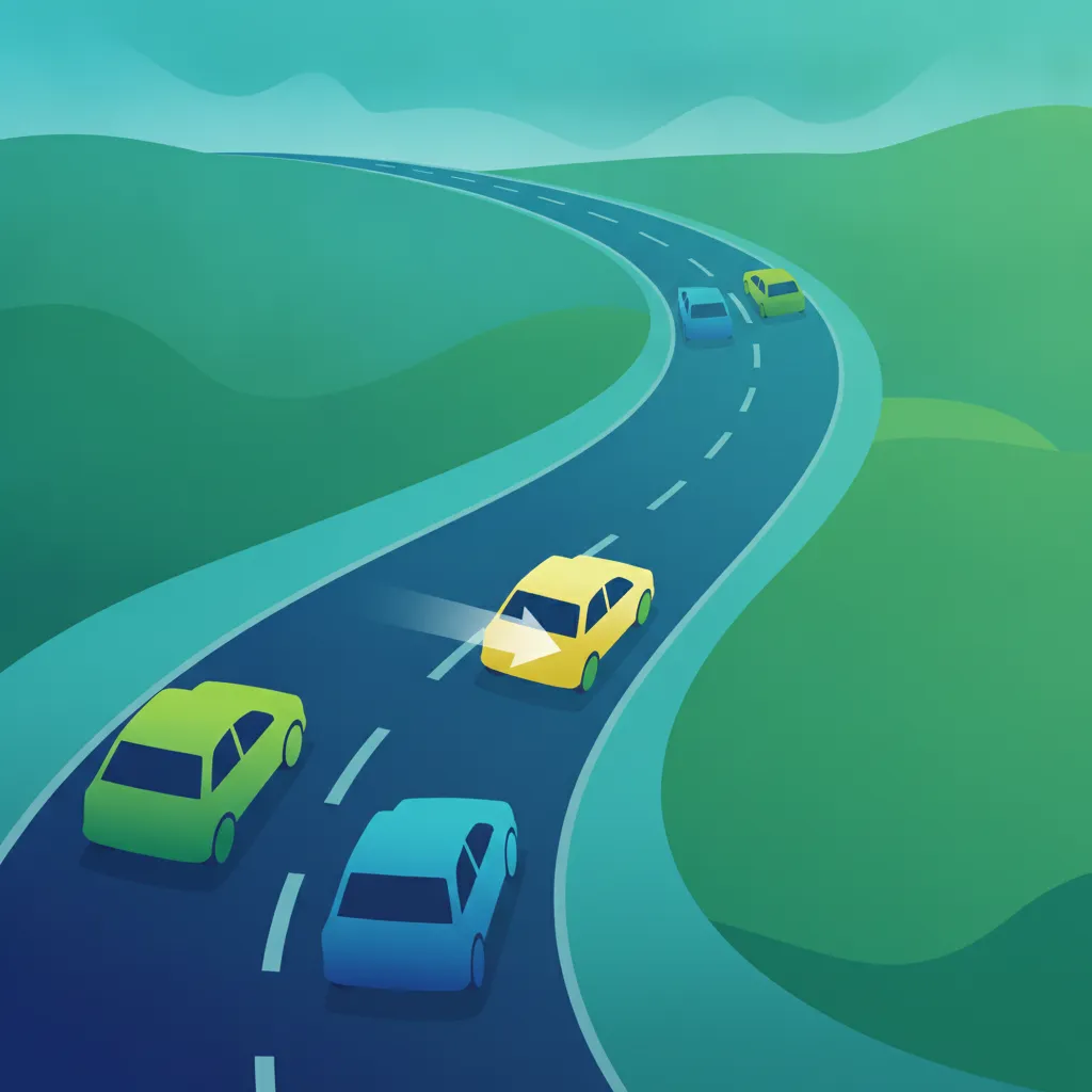 Illustration for the theory topic Merging Traffic