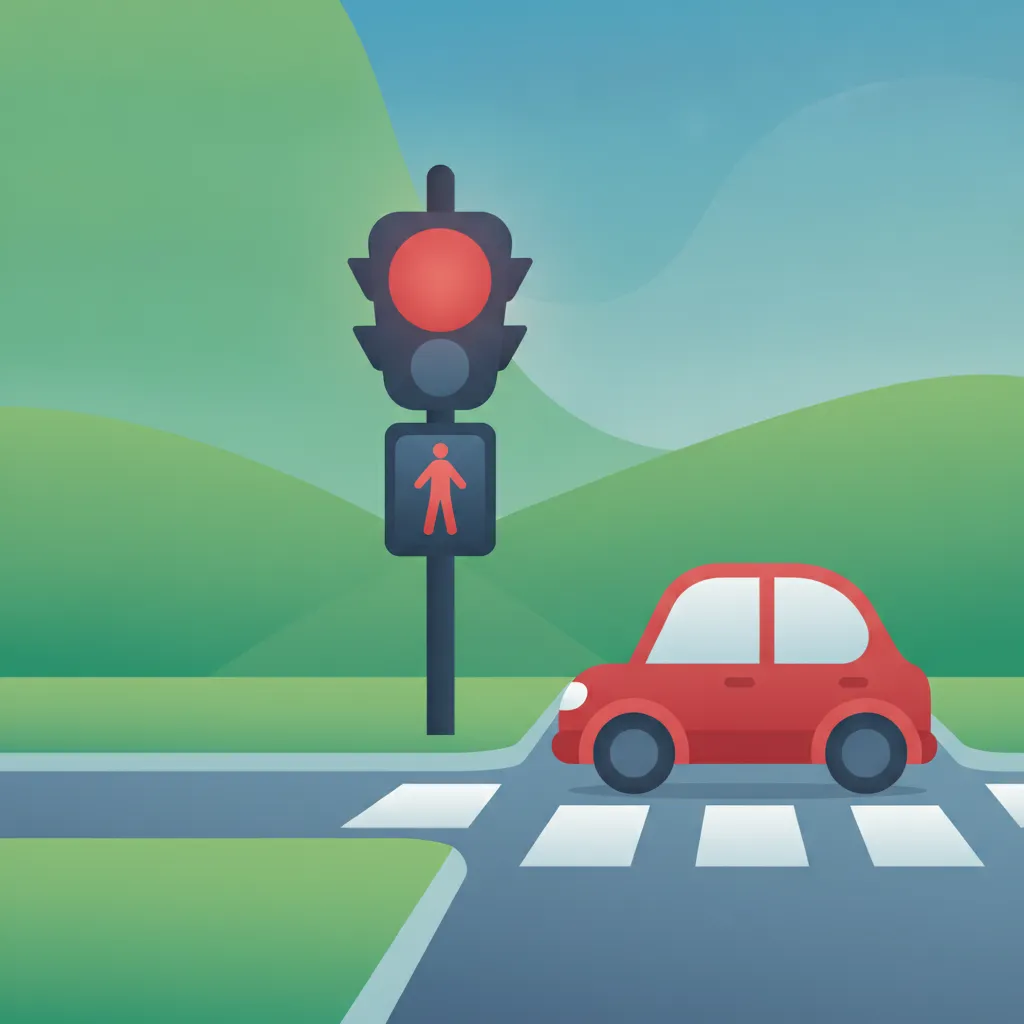 Illustration zum Theoriethema Belgische Ampeln
