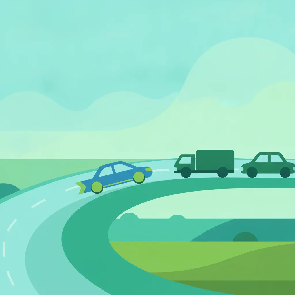 Ilustración del tema teórico Disciplina de Carril en Autopista