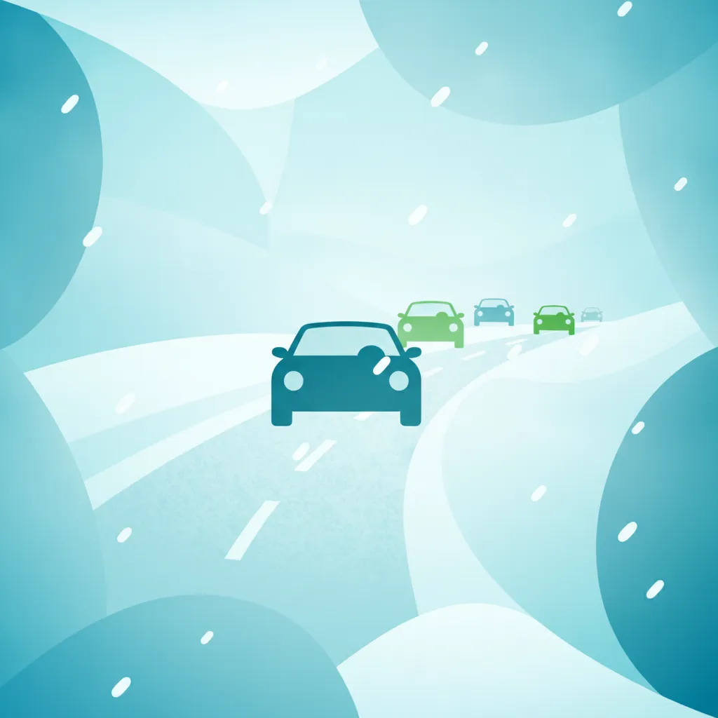 Illustratie voor het theorieonderwerp Autorijden in sneeuw en ijs