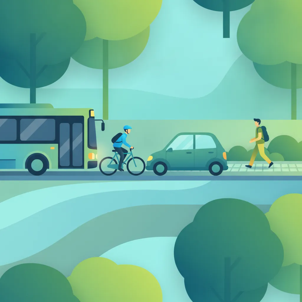 Illustration zum Theoriethema Interaktion mit Verkehrsteilnehmern