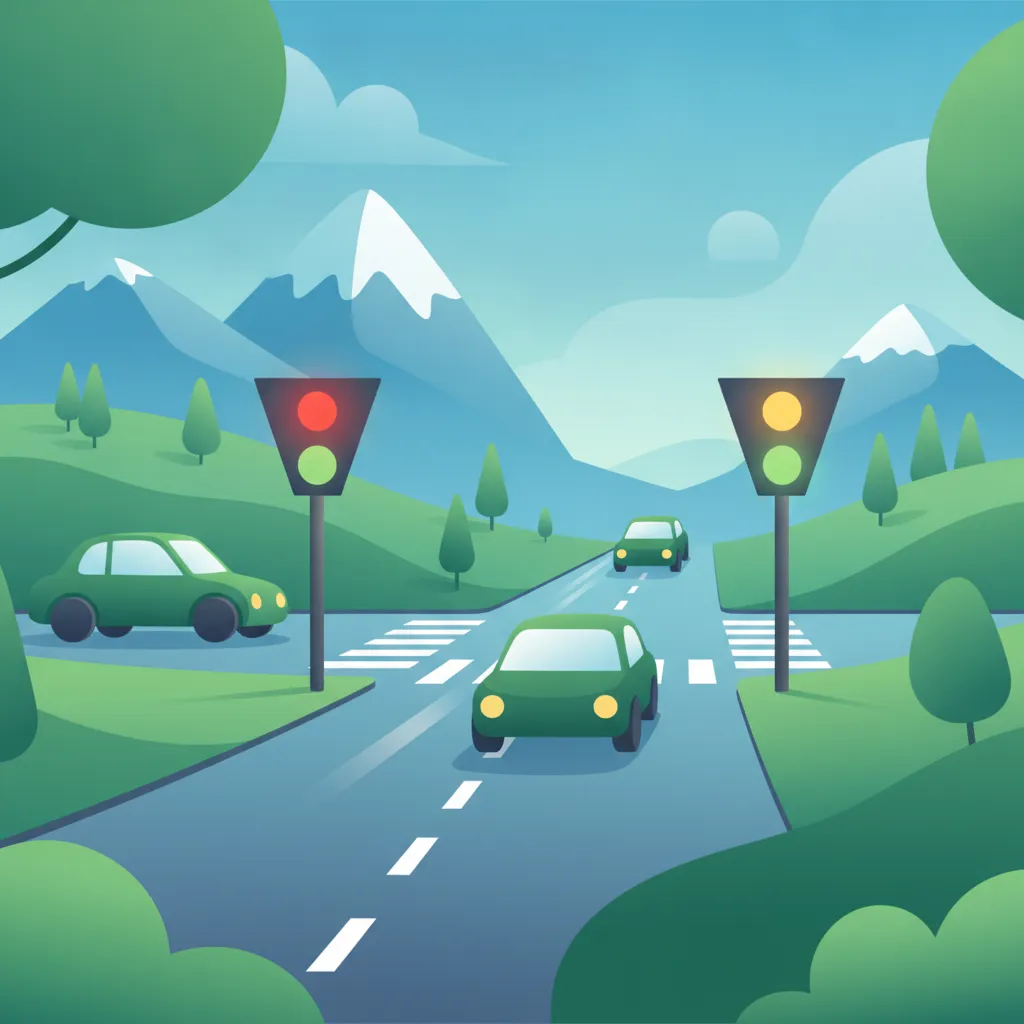 Illustration zum Theoriethema Ampelsignale