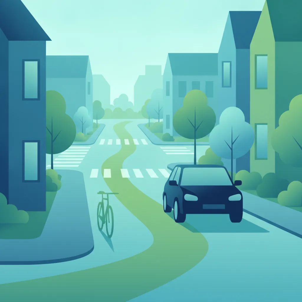 Illustration zum Thema Fahrtheorie Regeln für sicheres Parken für Lernende in Deutschland