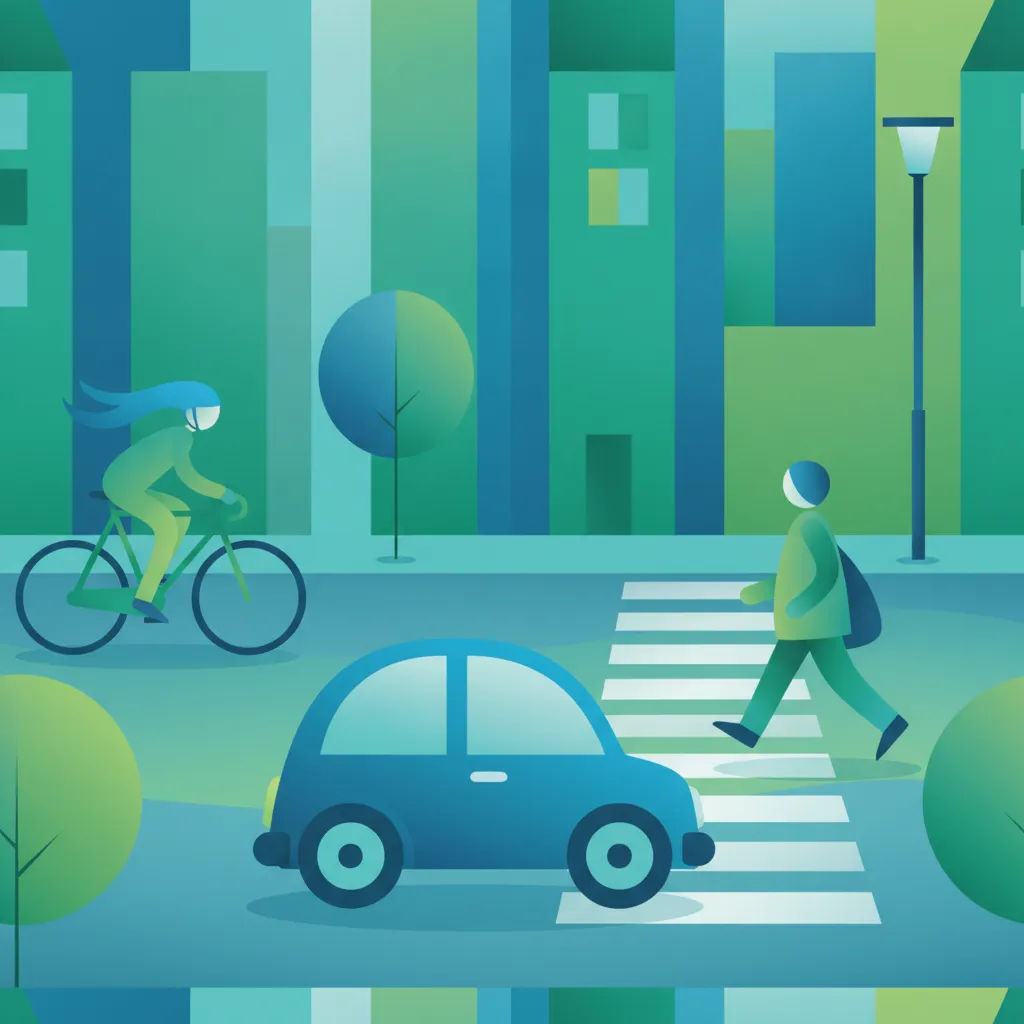 Ilustracja tematu teorii jazdy Wyjaśnienie percepcji zagrożeń dla uczniów w Niemcy