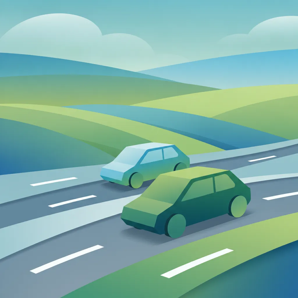 Illustration zum Thema Fahrtheorie Spurdisziplin in Deutschland für Lernende in Deutschland