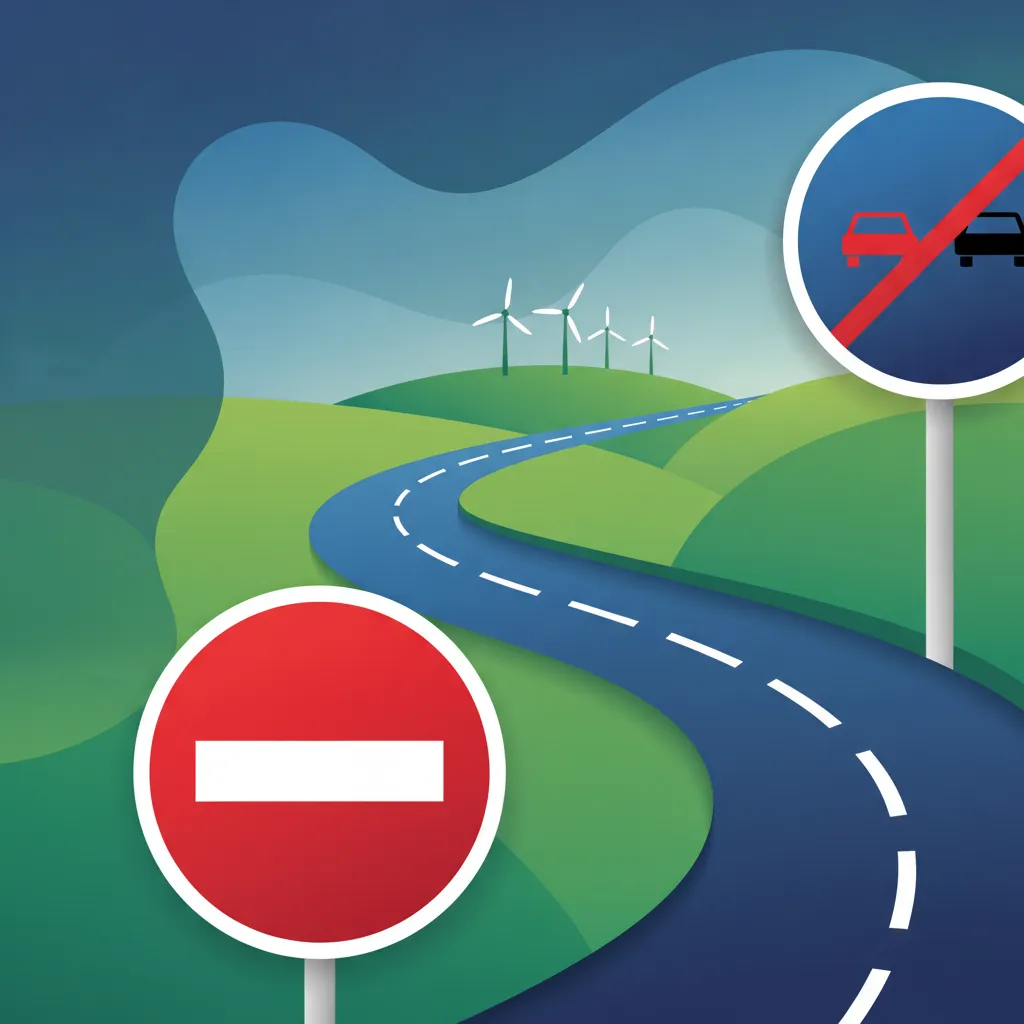 Illustration til emnet kørekortteori Forbudstavler Forklaret for køreelever i Danmark