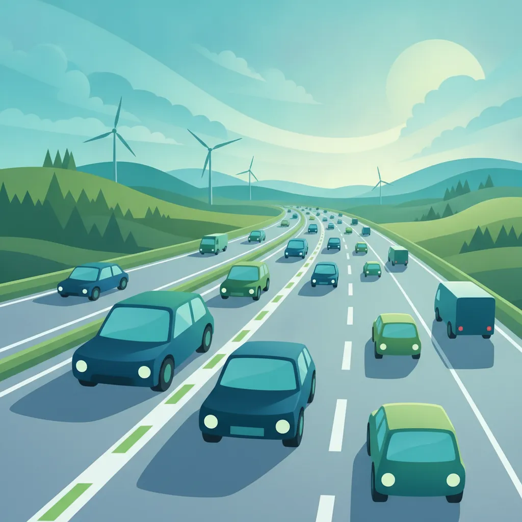 Illustration zum Theoriethema Autobahnauffahrt