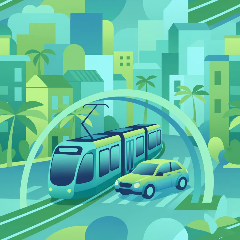 Illustration pour le sujet de théorie du permis Règles de priorité des trams pour les apprenants de Espagne