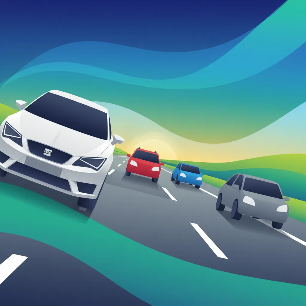 Illustration zum Theoriethema Autobahnauffahrt