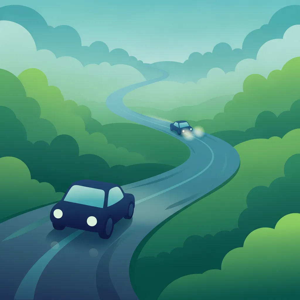 Illustration for the driving theory topic Safe Speed & Conditions for learners in France