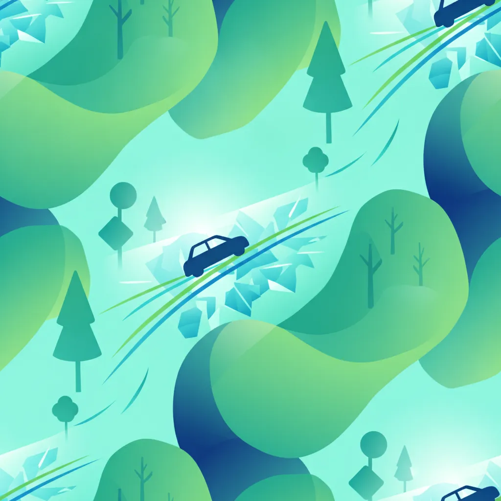 Illustration for the theory topic Winter Driving Safety