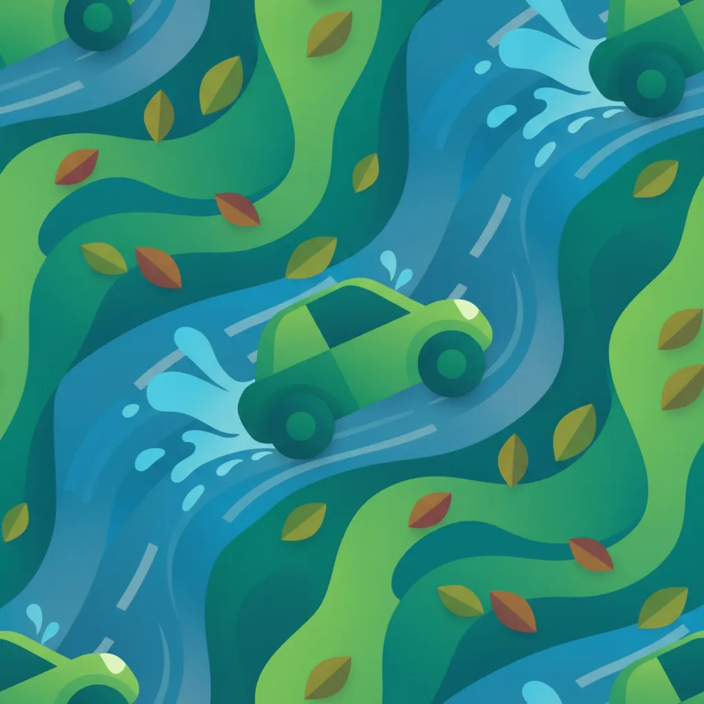 Illustration for the theory topic Slippery Road Driving