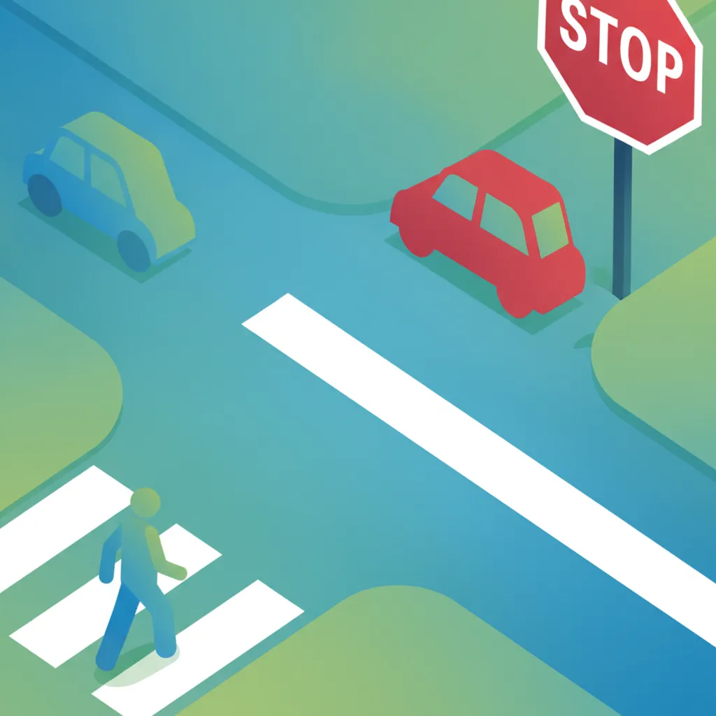 Illustration for the theory topic Stop Sign: Complete Stop