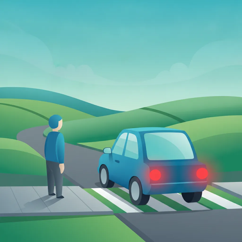 Ilustracja dla tematu teorii Przejścia dla pieszych