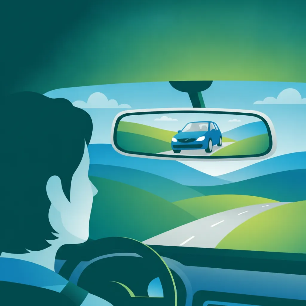 Ilustracja dla tematu teorii Kontrola lusterek