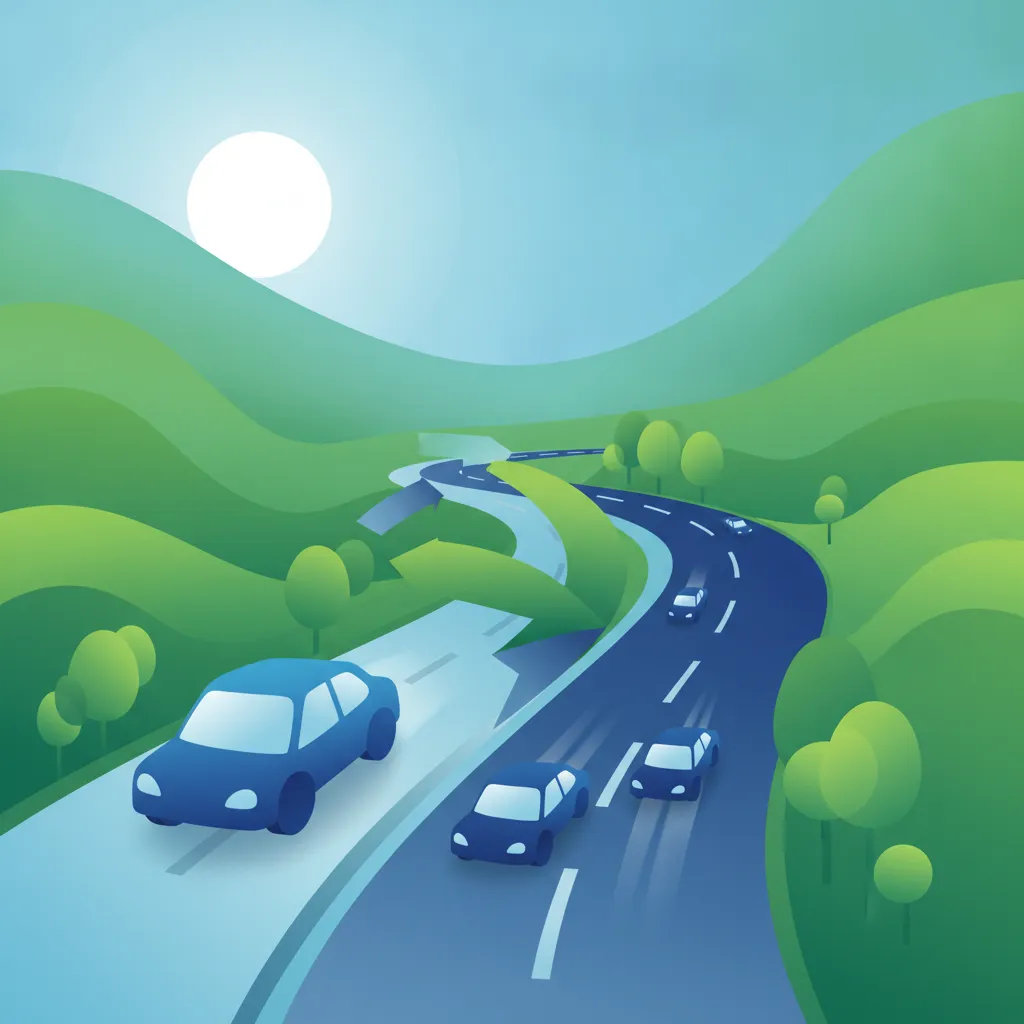 Illustration for the theory topic Merging Traffic Explained