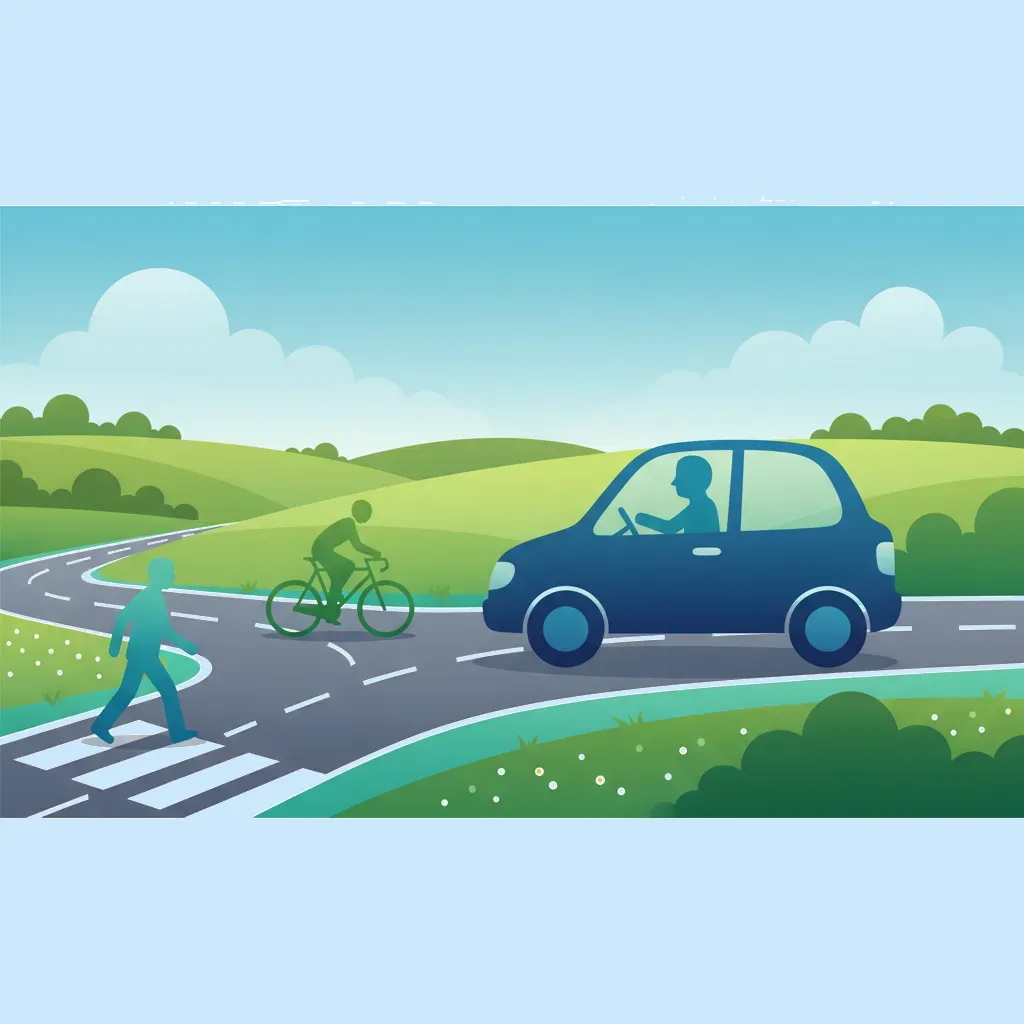 Ilustracja dla tematu teorii Współdzielenie drogi