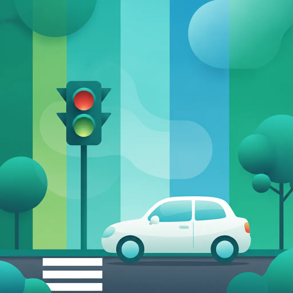 Illustration zum Theoriethema Ampelregeln Italien