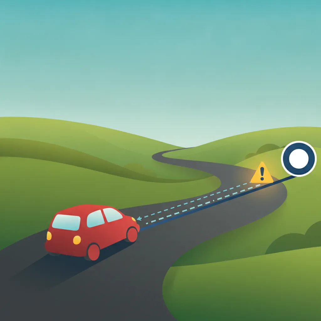 Illustration zum Theoriethema Anhalteweg erklärt
