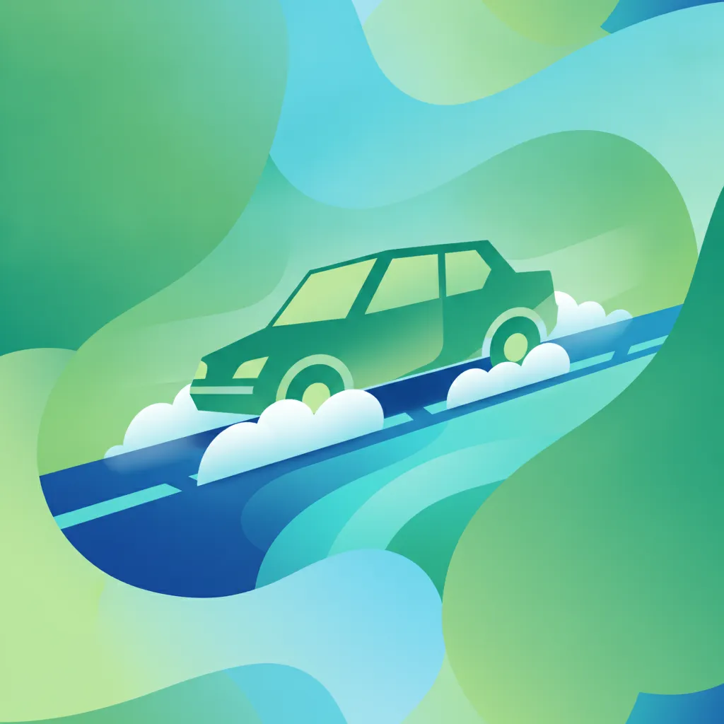 Illustration zum Theoriethema Regeln für Fahren bei Schnee & Eis