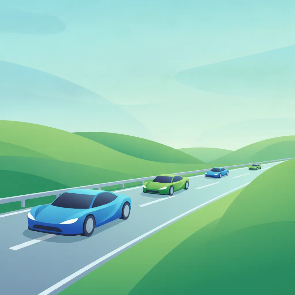 Ilustración del tema teórico Disciplina de Carril en Autopista