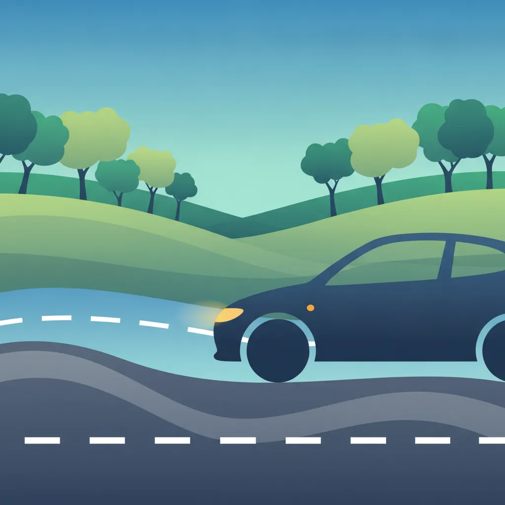 Illustration for the theory topic Lane Changing Procedure