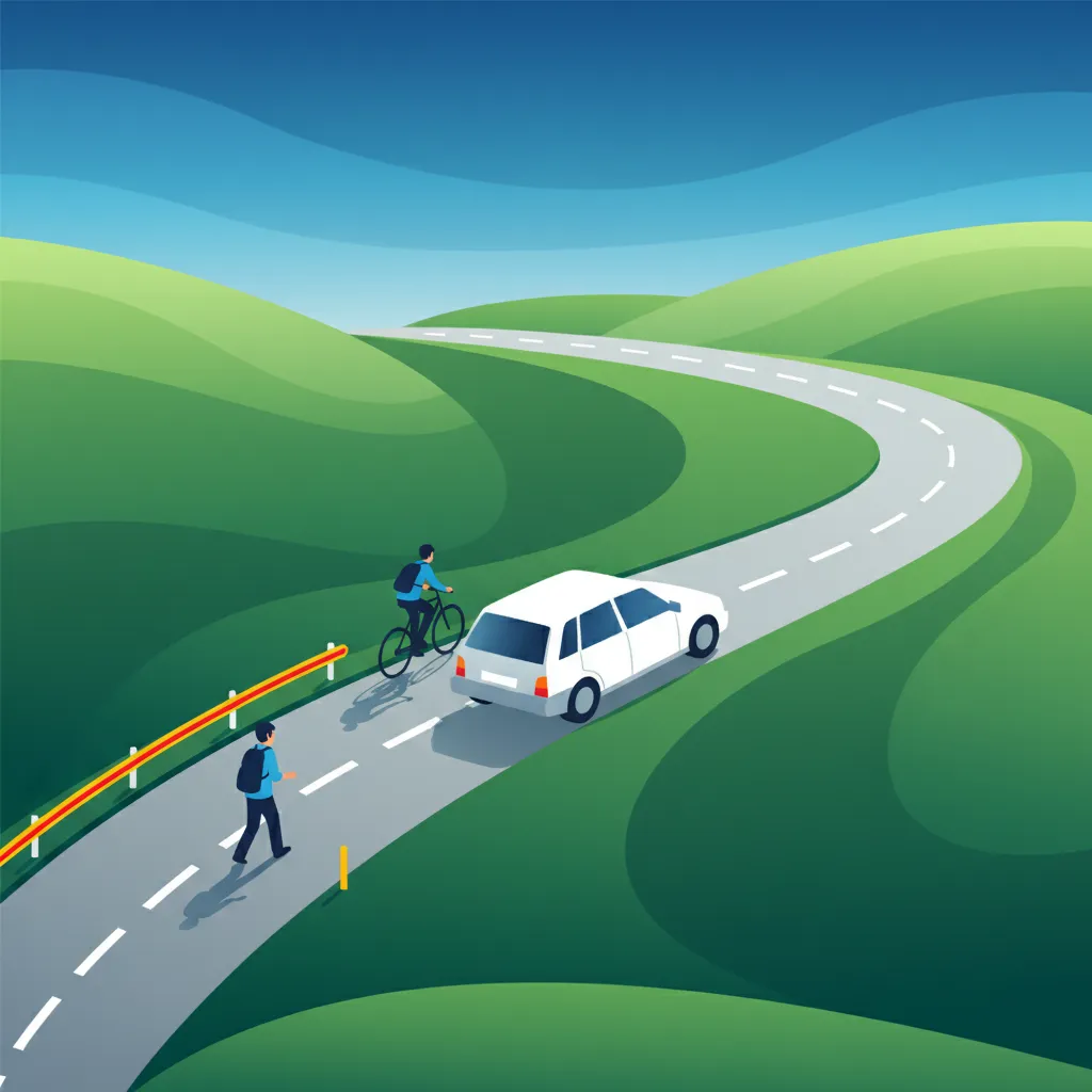 Illustration zum Theoriethema Defensives Fahren