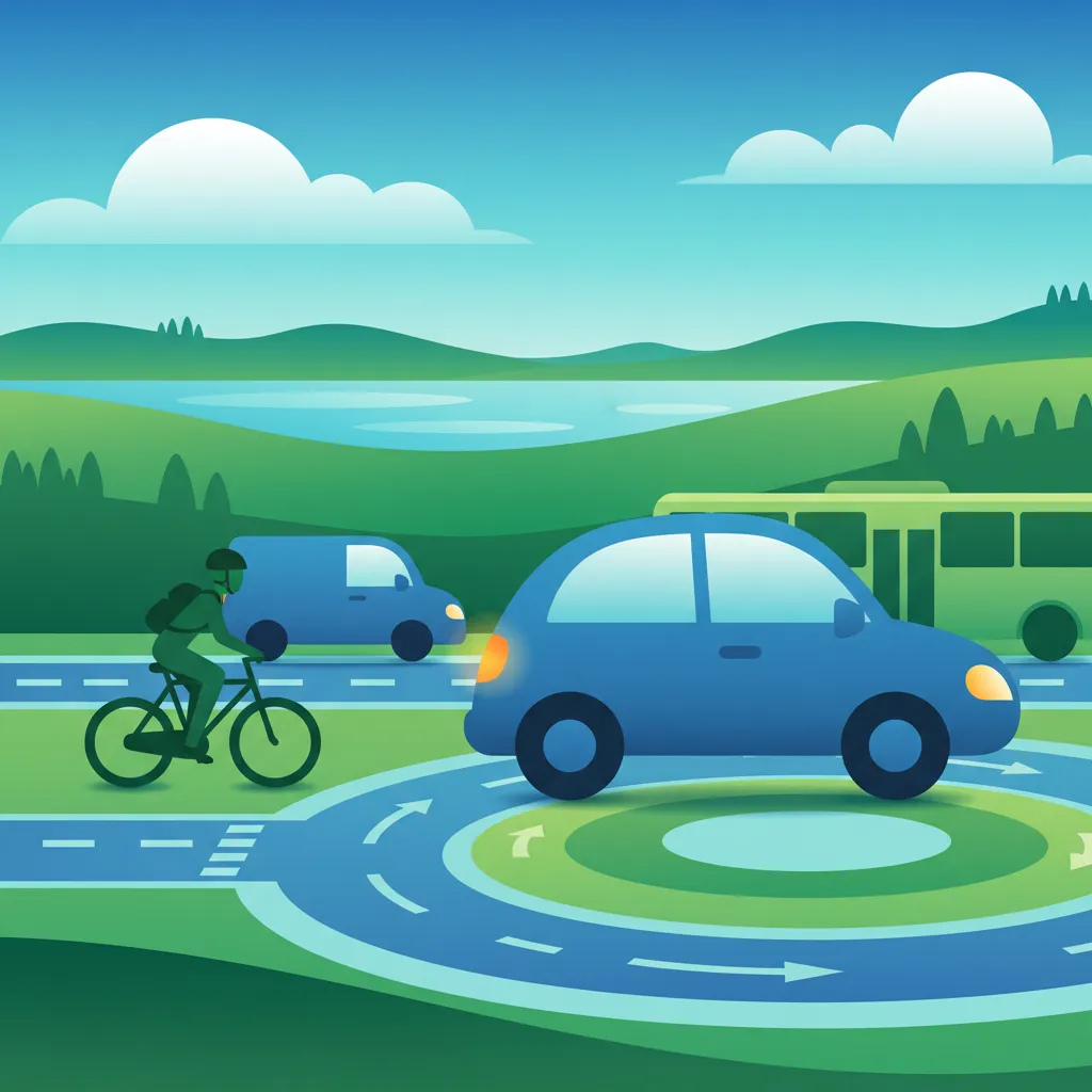 Illustration pour le sujet de théorie du permis Règles de signalisation pour les apprenants de Suède