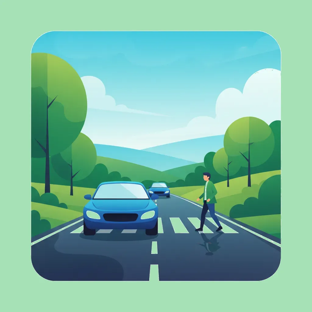 Illustration pour le sujet de théorie du permis Bases de la conduite défensive pour les apprenants de Suède