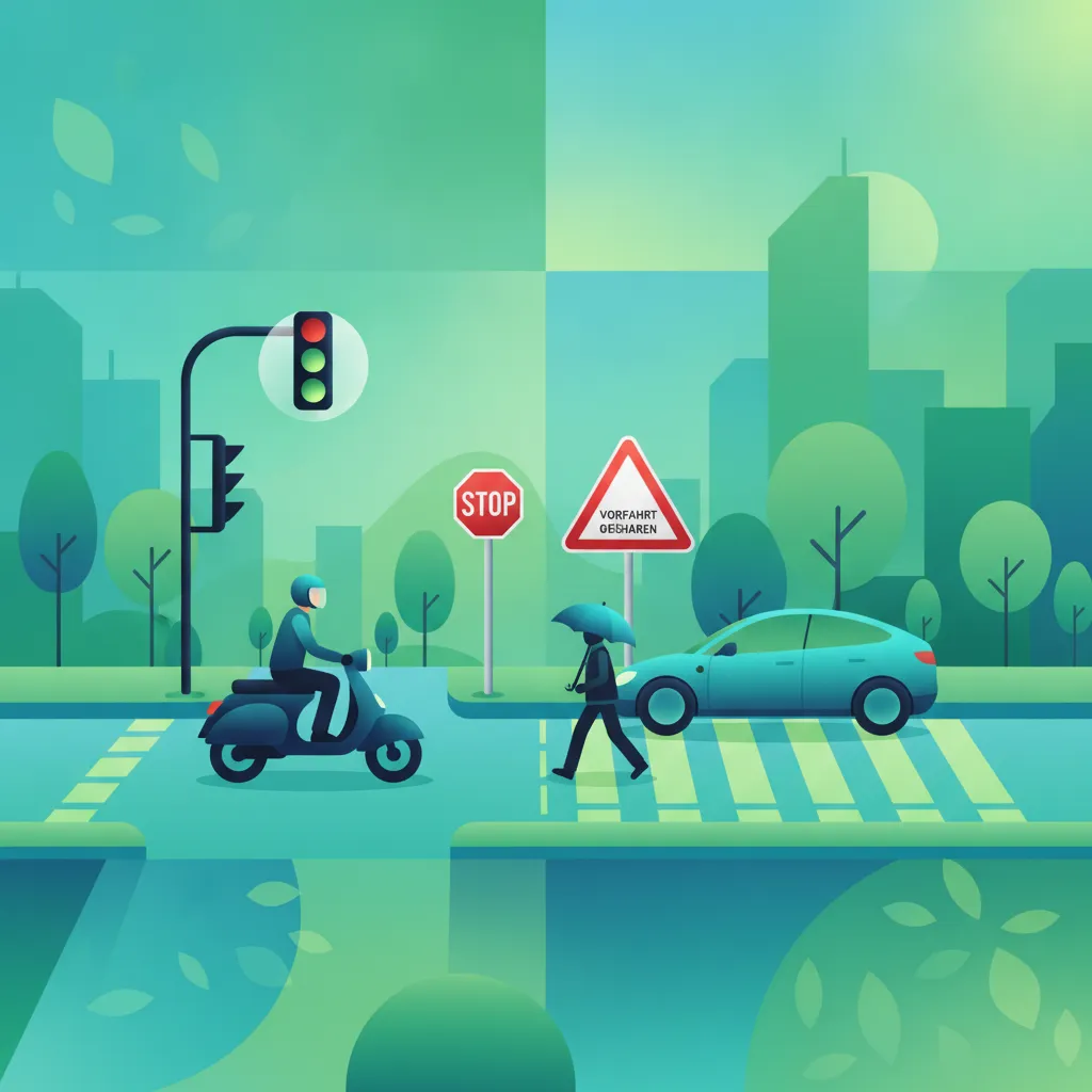 Schilder, Signale, Vorfahrt und Grundlagen des österreichischen Straßenverkehrs